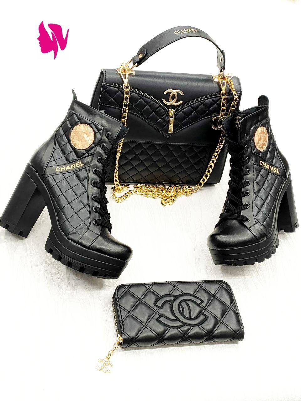 chanel bag and shoes set