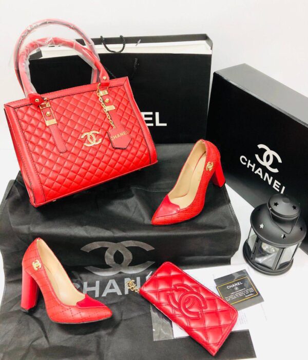 Chanel peep heel set