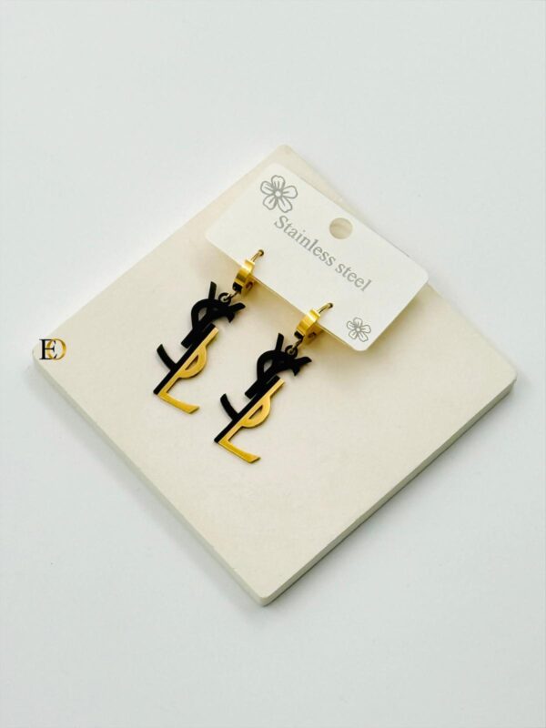 Ysl Earrings Stainless - Image 2