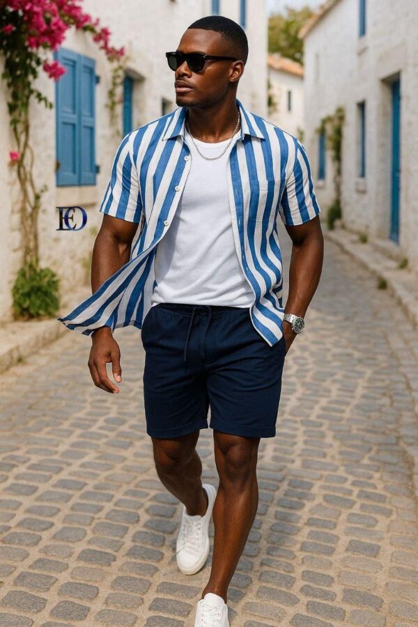 Striped Men 3pcs Set - Image 4