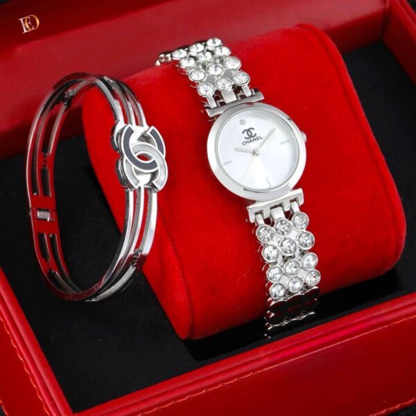 Stainless Watch Bracelet Set - Image 3