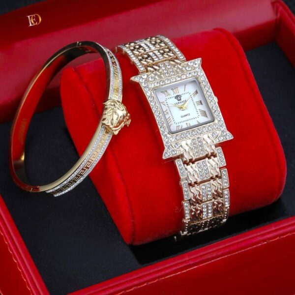 Stainless Watch Bracelet Set - Image 2