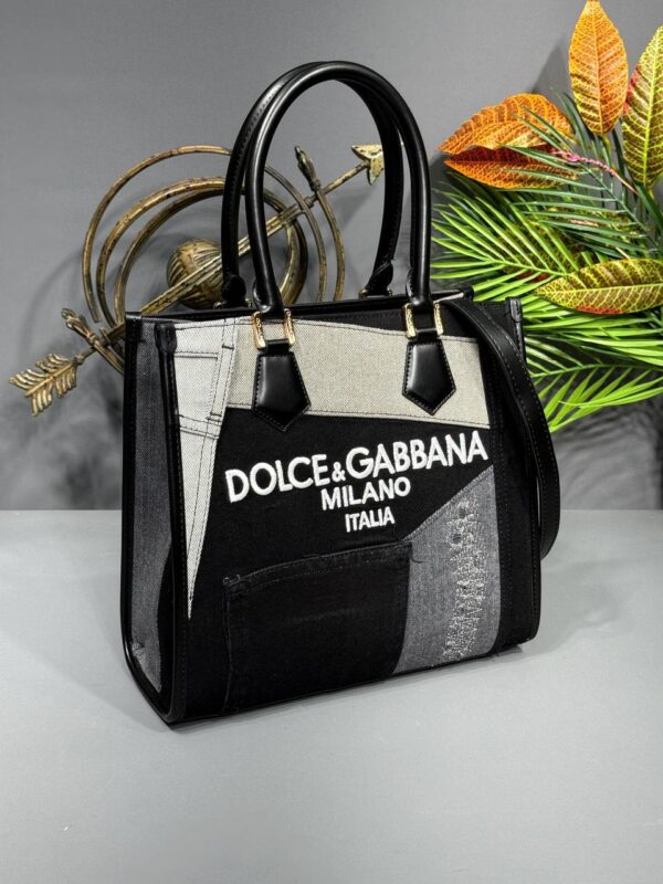 Dolce & Gabbana Embroidered Demin Tote Bags